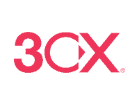 3cx logo in pink