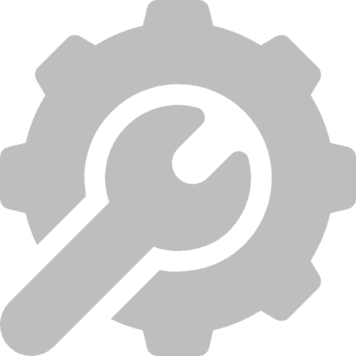 settings icon, wrench with gear around it